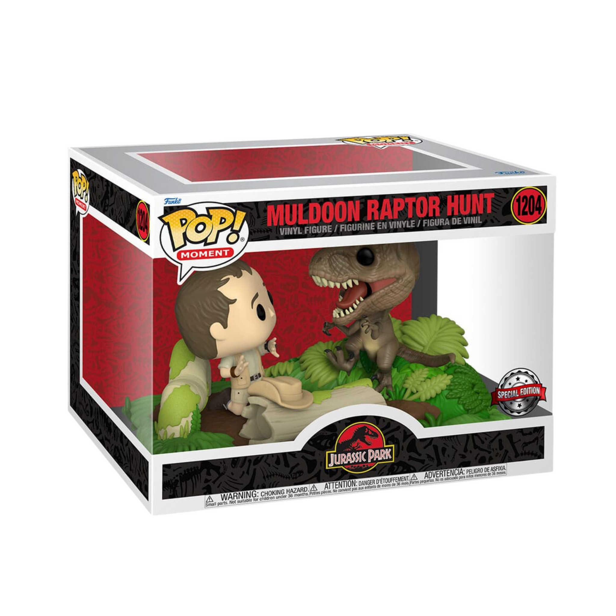Jurassic Park POP! Moment Vinyl Figure Muldoon Raptor Hunt 9 cm