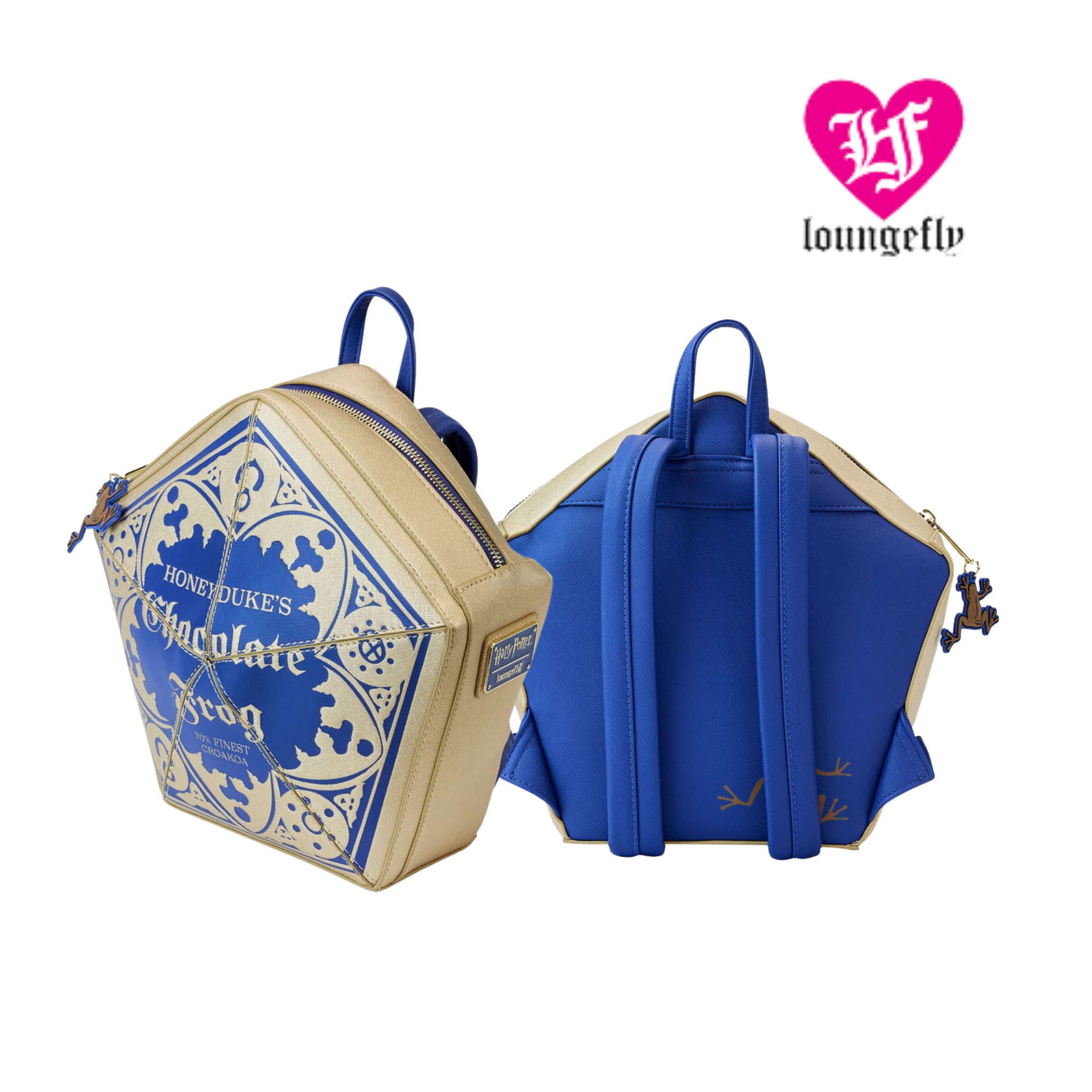 【Lounge Fly】Harry Honeydukes Chocolate Frog Mini Backpack Loungefly x Harry Potter Honeyduke's Chocolate Frog Mini