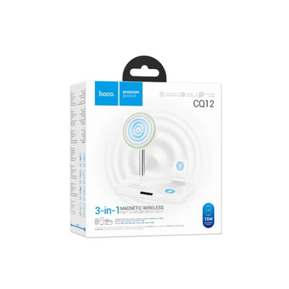 Hoco CQ12 3-in-1 Wireless Fast Charger with Light 15W